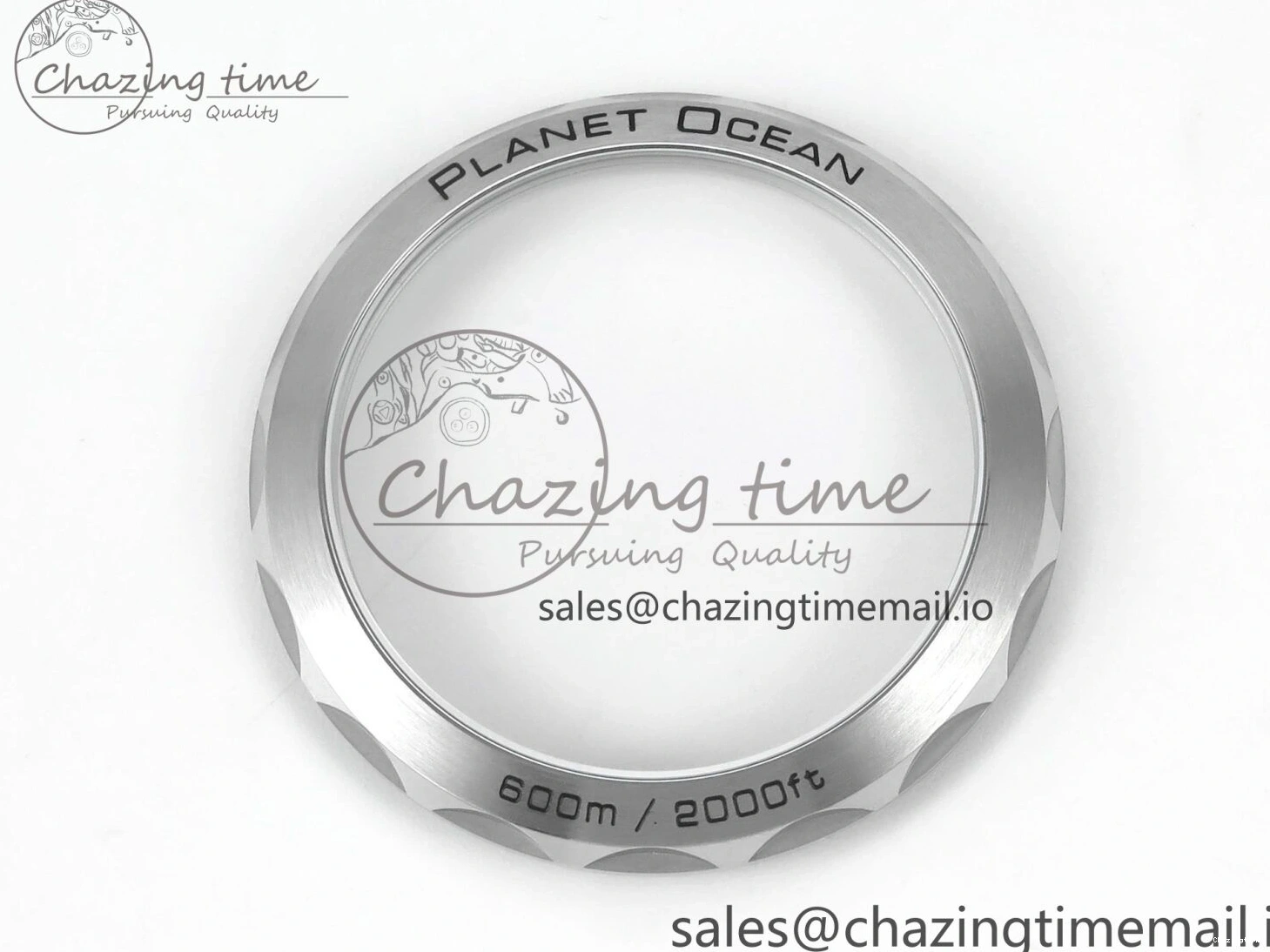 1231 FreshLook Planet Ocean Master Chronometer 600M 45.5mm SS SCF 1:1 Best Edition Black Bezel Black Dial on SS Bracelet A9900 Super Clone 7675